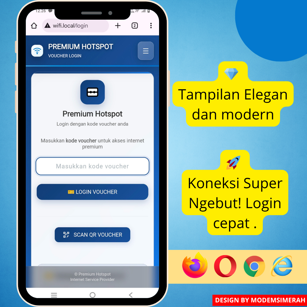 Halaman login Mikrotik dengan status koneksi dan auto refresh