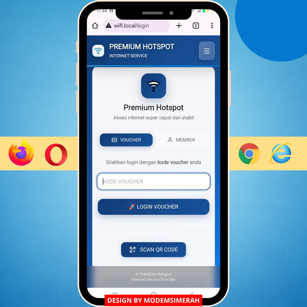 Template gratis login hotspot voucher Mikrotik profesional