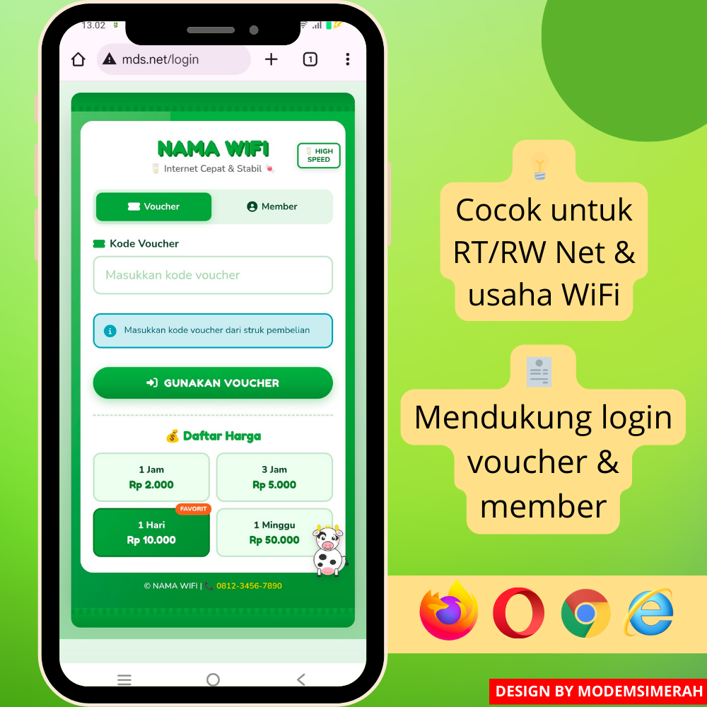 Download login page hotspot voucher desain keren