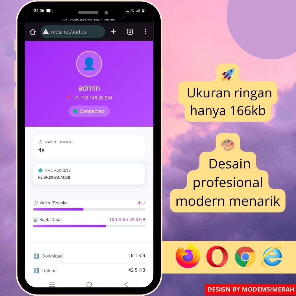 Login Page Mikrotik Template