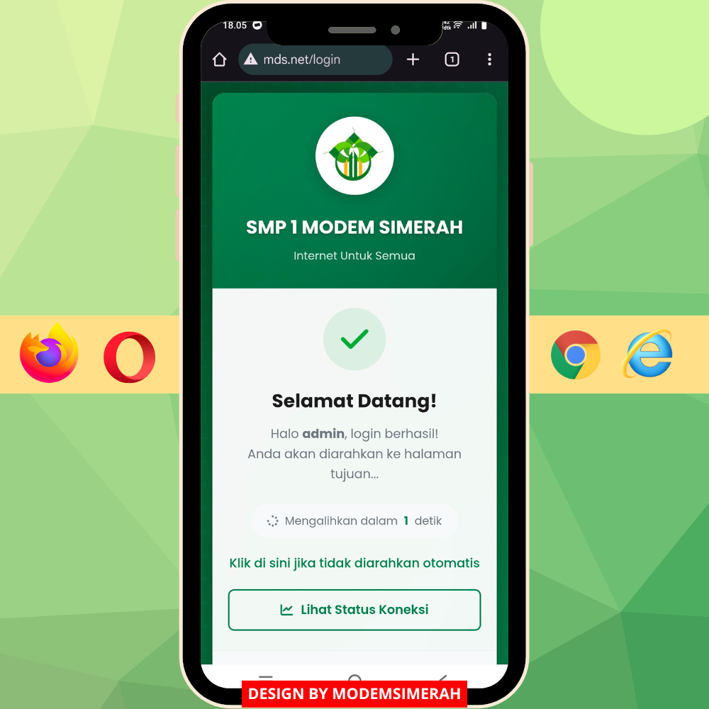 Template login hotspot Mikrotik untuk jaringan sekolah