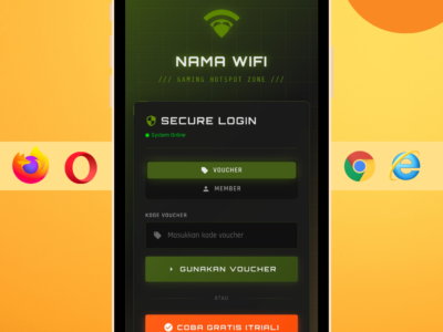 tampilan login hotspot mikrotik tema game keren