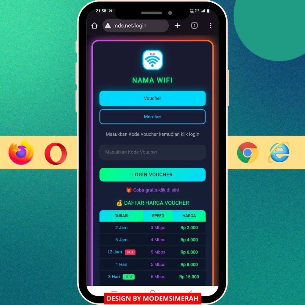 template login hotspot mikrotik premium