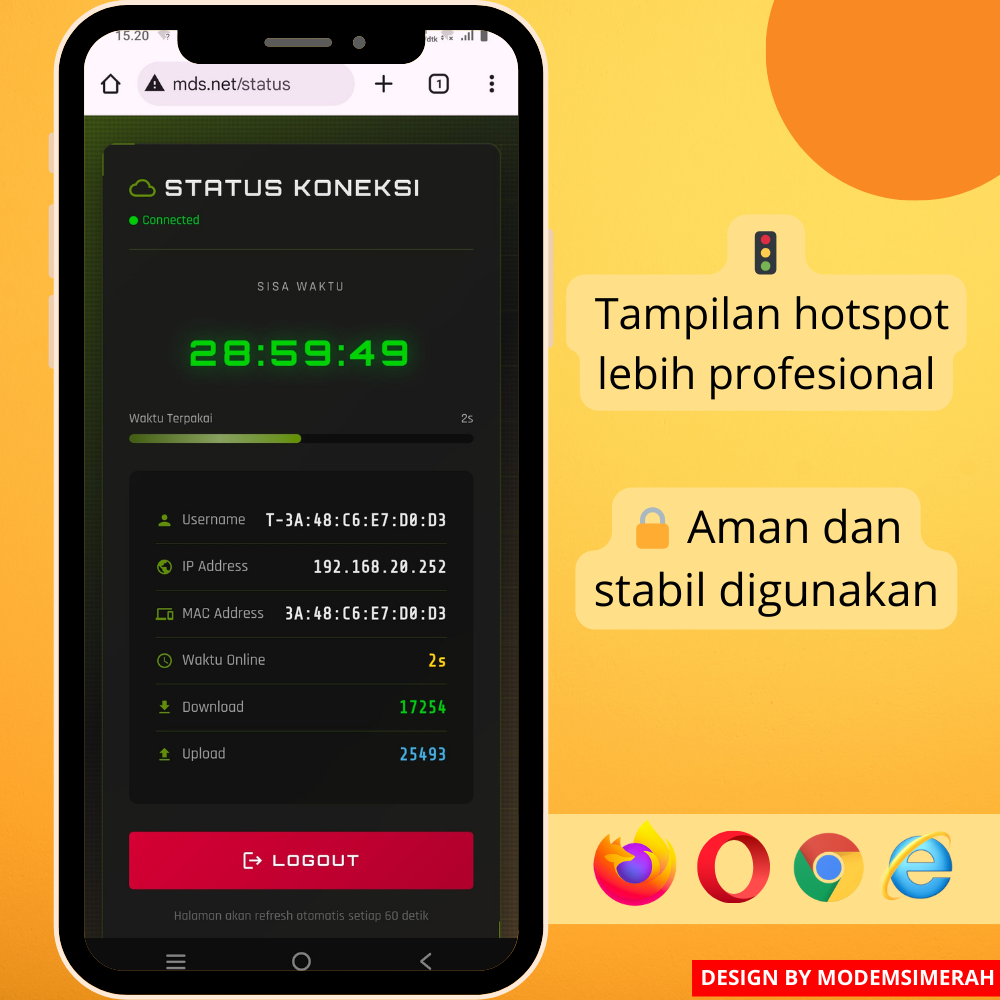 template login mikrotik game desain gaming modern