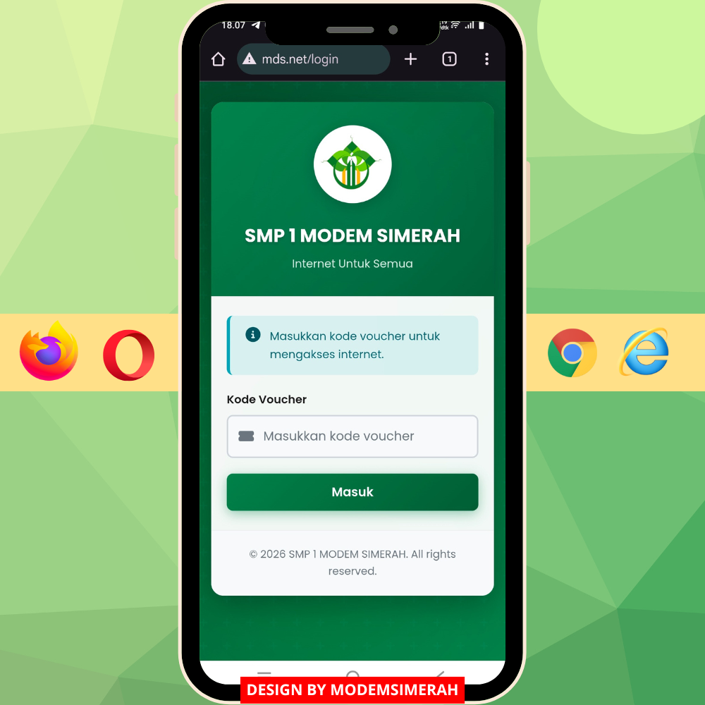 voucher Login page hotspot Mikrotik khusus lingkungan sekolah