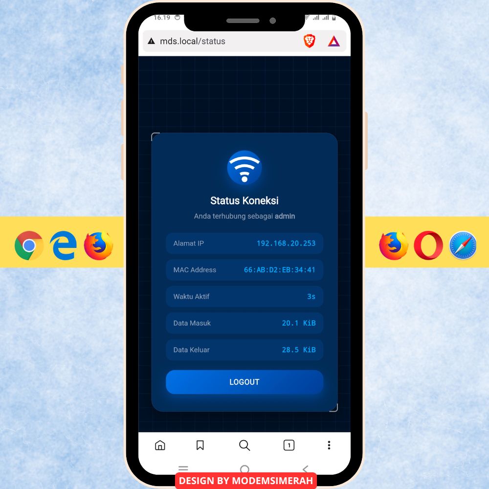 Download login page MikroTik usaha responsive dan modern