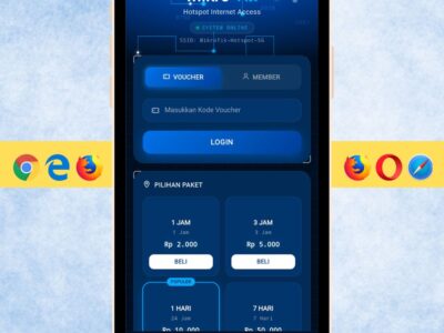 Tab - Template login page MikroTik usaha dengan desain profesional